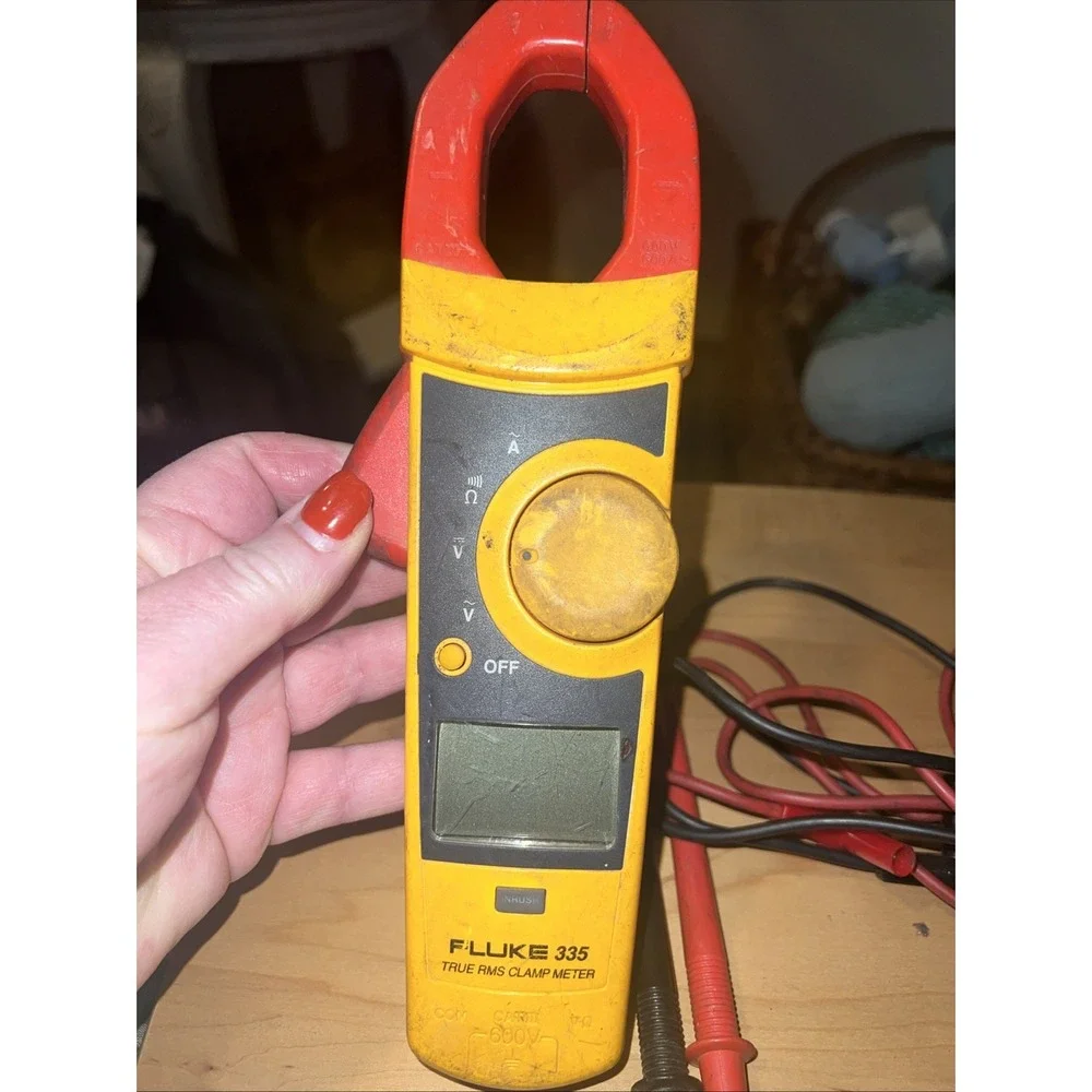 Fluke 335 TRMS 600 Amp AC Current Clamp Meter Tested Working With Case